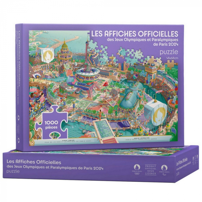 Puzzle officielle des Jeux Olympiques et Paralympiques Paris 2024 (50x70cm)