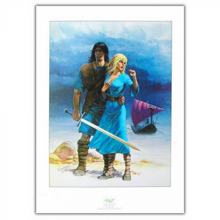Poster affiche offset P&T de Thorgal et Aaricia Rosinski (50x70cm)