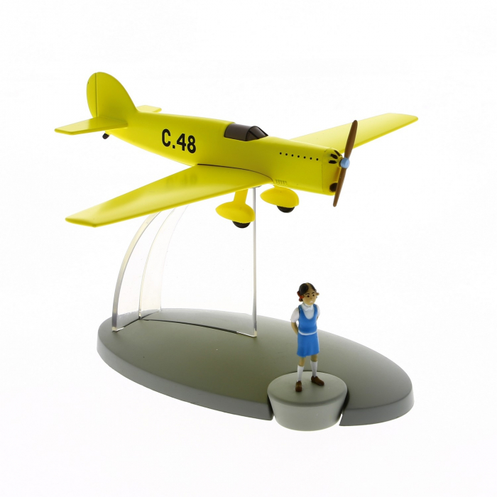 Figura de colección Tintín El avión amarillo C-48 Jo y Zette Nº46 29566 (2016)