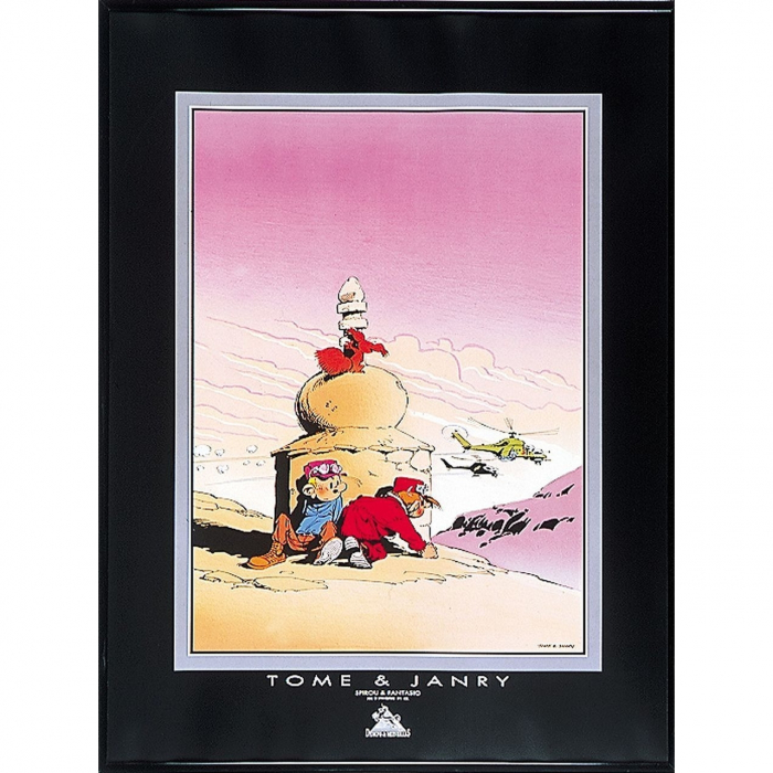 Poster Offset Tome & Janry de Spirou et Fantasio au Tibet (60x80cm)