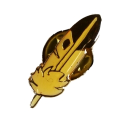 Pin's de Yakari la plume Version dorée (Casterman 92)