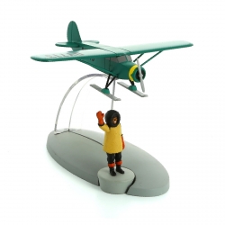Figura de colección Tintín el avión con esquís Nº49 29569 (2017)