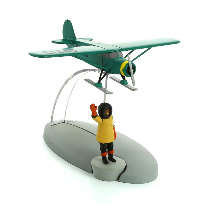 Figurine de collection Tintin L'avion sur skis Nº49 29569 (2017)