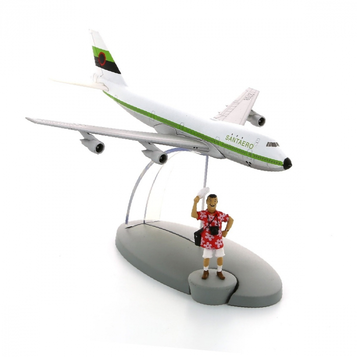 Figura de colección Tintín el avión de la compañía Santaero Nº50 29570 (2017)