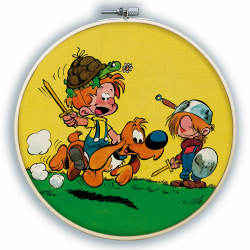 Cornice Kraft Gaston Lagaffe 'M'enfin!?' 15x20cm, Decorazione Ufficiale Francese Da Scrivania O Parete