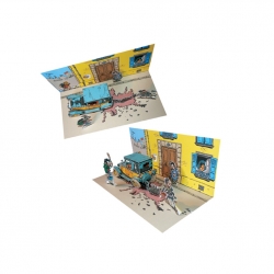 Collectible diorama Toubédé Editions Gaston Lagaffe: Street Scene (2014)