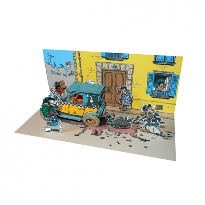 Collectible diorama Toubédé Editions Gaston Lagaffe: Street Scene (2014)