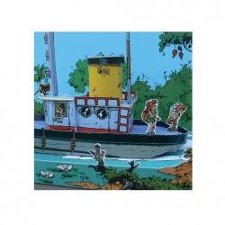 Collectible diorama Toubédé Editions Marsupilami: The Boat (2015)