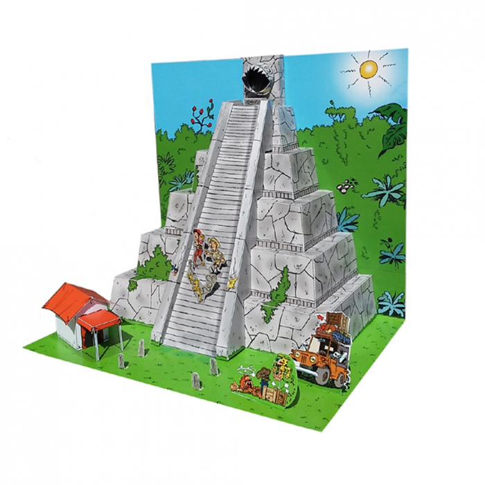 Diorama de colección Toubédé Editions Marsupilami: La pirámide (2016)