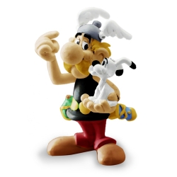 Collectible figure Plastoy Astérix holding Dogmatix 60566 (2017)