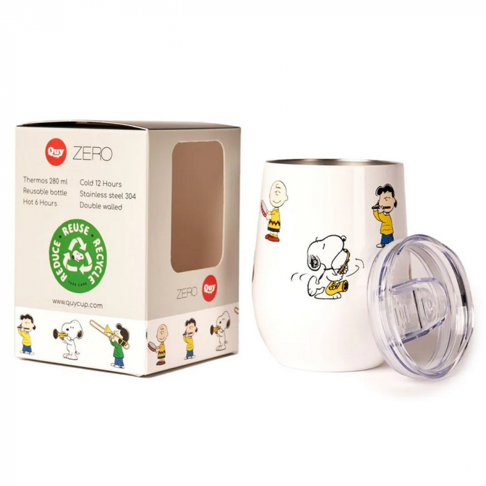 Mug Snoopy Peanuts 400 Ml "Home Sweet Home" - Marque QuyCup, Matériau R-PET, Neuf