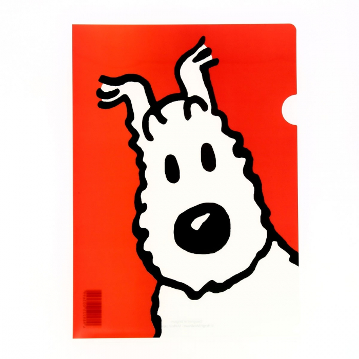 Pochette plastique A4 Les Aventures de Tintin Milou - Rouge (15118)