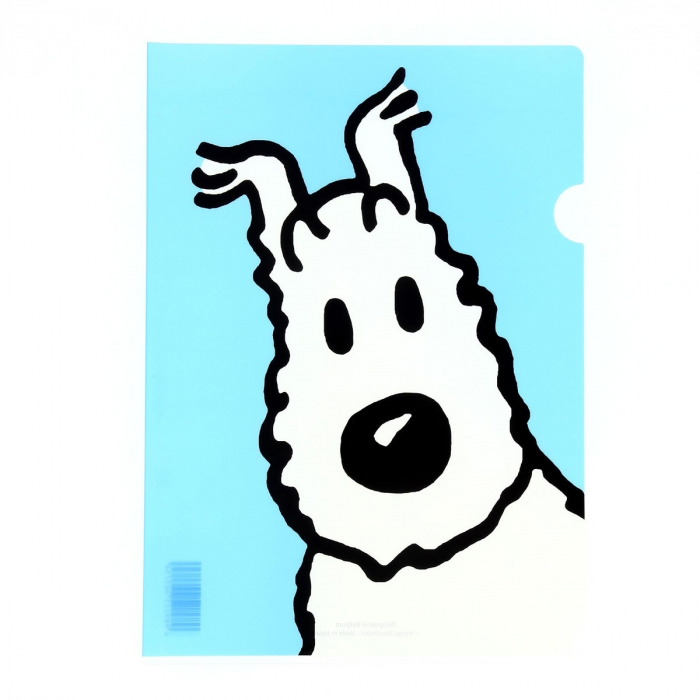 A4 Plastic Folder The Adventures of Tintin Snowy - Light blue (15111)
