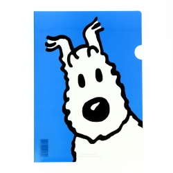 A4 Plastic Folder The Adventures of Tintin Snowy - Blue (15121)