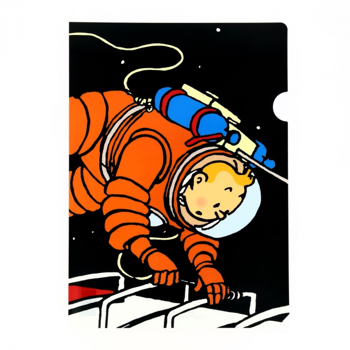 Pochette plastique A4 Les Aventures de Tintin sur la lune (15124)