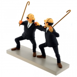 Figurine de collection Moulinsart Fariboles Tintin Dupond et Dupont 44020 (2017)