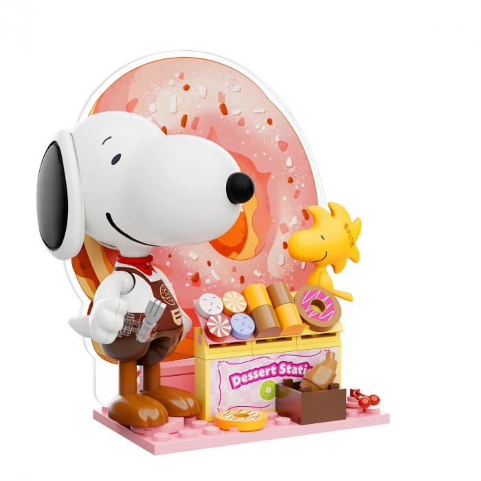 Pantasy Peanuts Snoopy Fantasia Series: Coffee Time Building Block Set – 280 Piece Collectible Display