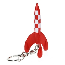 Keyring chain figurine Tintin The Moon Rocket 5,5cm Moulinsart 42438 (2010)
