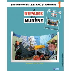 Diorama de colección Toubédé Editions Spirou: La guarida de la morena (2017)