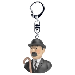 Porte-clés buste de Tintin Dupond Moulinsart 4cm 42318 (2017)