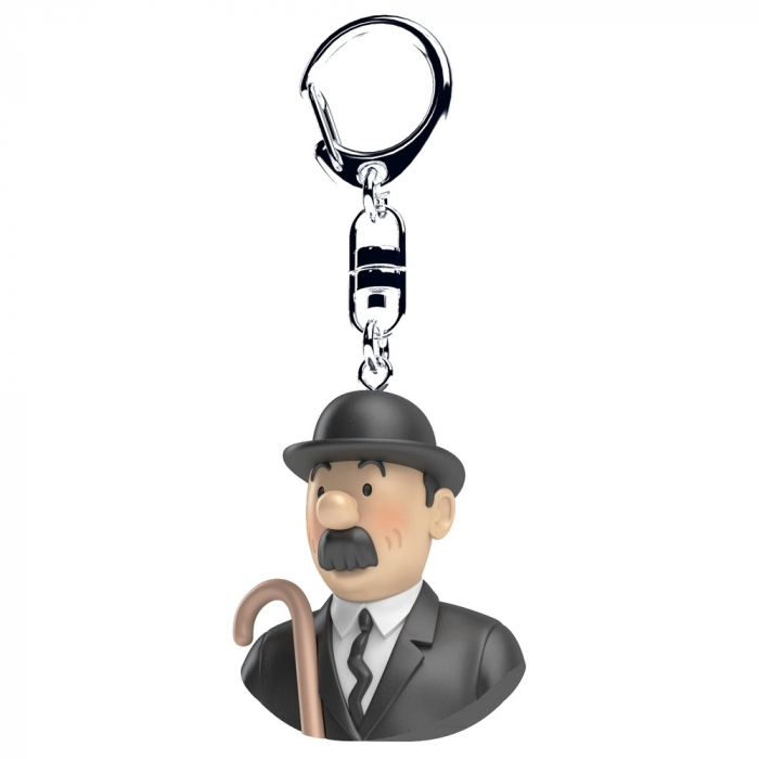 Porte-clés buste de Tintin Dupond Moulinsart 4cm 42318 (2017)