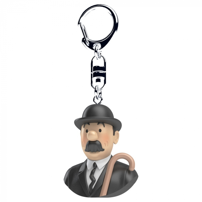 Porte-clés buste de Tintin Dupont Moulinsart 4cm 42317 (2017)