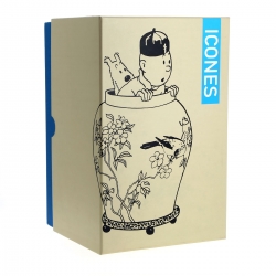 Figurine de collection Moulinsart Tintin et Milou dans la potiche 46401 (2017)