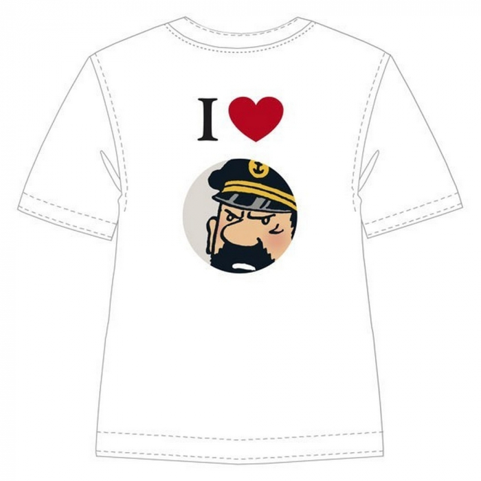 T-shirt 100% cotton Tintin I Love Haddock 853001 (2010)