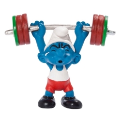 Schleich® Figure The Smurf Weightlifter Belgian Olympic Team 2012 (40267)