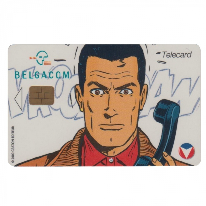 Tarjeta telefónica de colección Belgacom Michel Vaillant (1998)