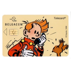 Tarjeta telefónica de colección Belgacom Spirou (1998)