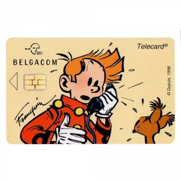 Télécarte de collection Belgacom Spirou (1998)