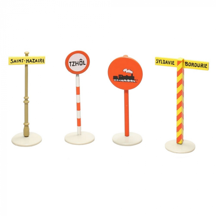 Set de señales varias en miniatura colección En coche, Tintín 59030 (2012)