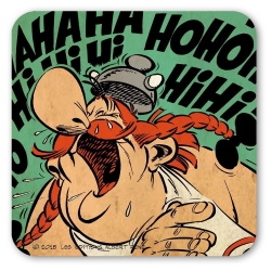 Asterix and Obelix Logoshirt® Coaster 10x10cm (HaHaHiHiHoHo)