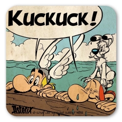 Asterix and Obelix Logoshirt® Coaster 10x10cm (Kuckuck!)