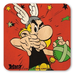 Asterix and Obelix Logoshirt® Coaster 10x10cm (Magic Potion)