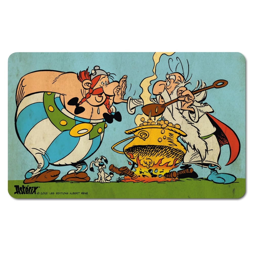 Planche Petit-déjeuner Astérix & Obélix - Design Officiel Sous Licence - HPL Résistant Lave-vaisselle - 23x14cm