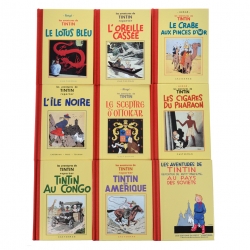 Coffret de 9 albums des aventures de Tintin en noir et blanc, Casterman (2012)