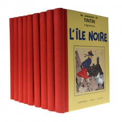 Coffret de 9 albums des aventures de Tintin en noir et blanc, Casterman (2012)