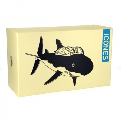Figura de colección Moulinsart Tintín y Milú en el Tiburón Submarino (2018)