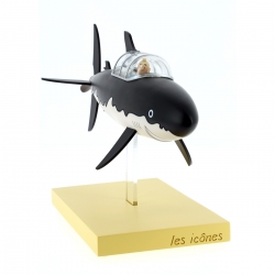Figura de colección Moulinsart Tintín y Milú en el Tiburón Submarino (2018)