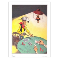 Poster affiche offset Equinoxe Lucky Luke Poker (60x80cm)