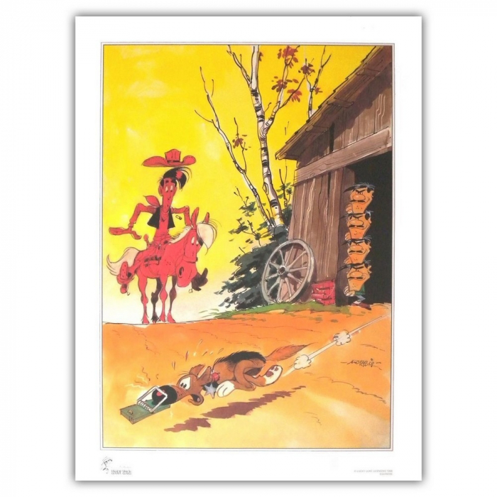 Poster affiche offset Equinoxe Lucky Luke Mousetrap (60x80cm)