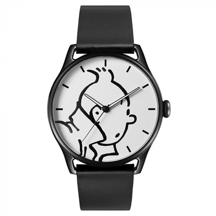Reloj de cuero Moulinsart Ice-Watch Tintín en acción Classic M 82439 (2018)