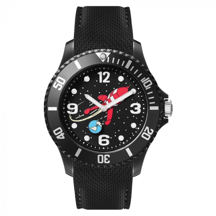 Silicone Black Watch Moulinsart Ice-Watch Tintin Sport Moon L 82437 (2018)