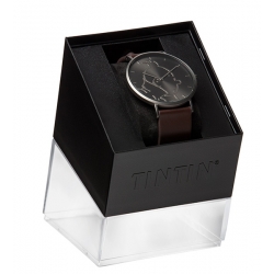 Reloj de cuero Moulinsart Ice-Watch Tintín en acción Classic M 82441 (2018)