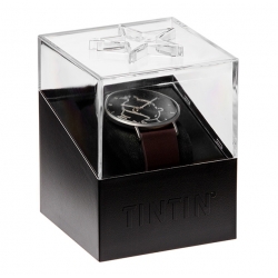 Reloj de cuero Moulinsart Ice-Watch Tintín en acción Classic M 82441 (2018)