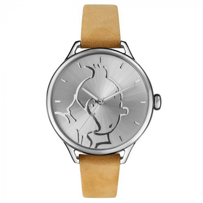 Reloj de cuero Moulinsart Ice-Watch Tintín en acción Classic M 82438 (2018)