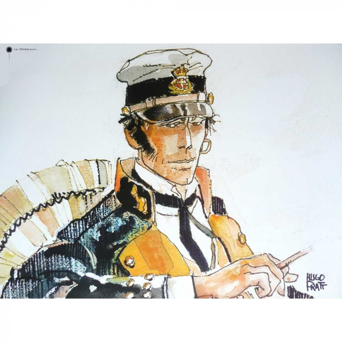 Poster affiche offset Corto Maltese, Les Éthiopiques (24x18cm)