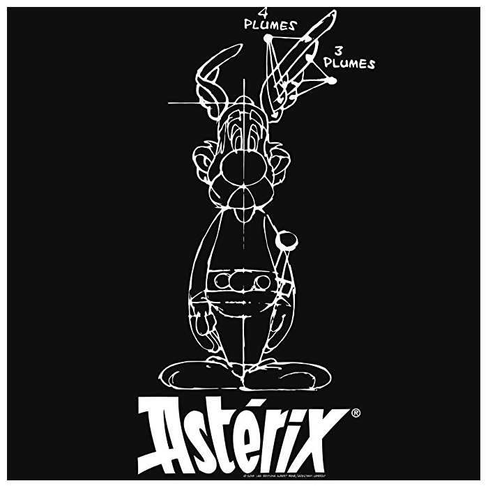 Asterix Drinking The Magic Potion T-Shirt - 100% Cotton Vintage Style Graphic Tee (Yellow) - View #7